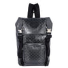 Imprime Monogram Interlocking G Double Buckle Backpack Black Grey (Authentic Pre-owned)