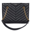 Grain De Poudre Matelasse Chevron Medium Tribeca Shopping Bag