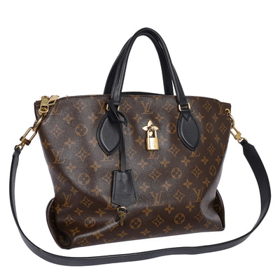 Monogram Flower Zipped Tote MM