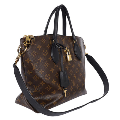 Monogram Flower Zipped Tote MM