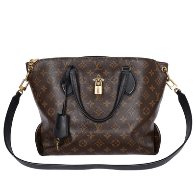 Monogram Flower Zipped Tote MM