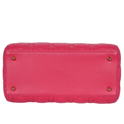 Lady Dior Leather Shoulder Bag