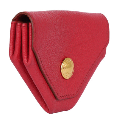 Hermes Le Van Quatre Coin Case in Red Leather