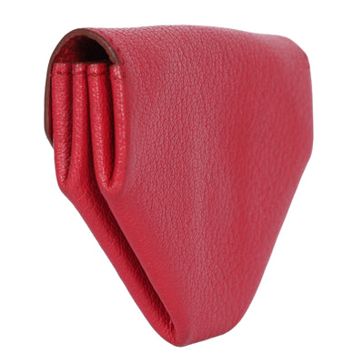 Hermes Le Van Quatre Coin Case in Red Leather