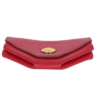 Hermes Le Van Quatre Coin Case in Red Leather