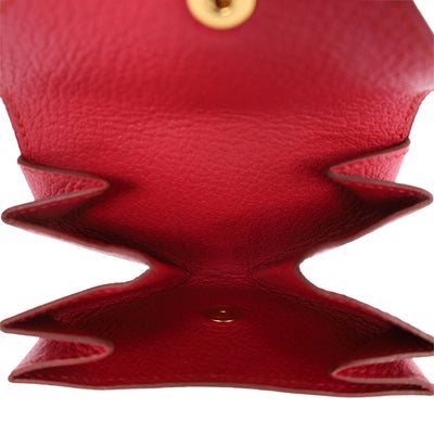 Hermes Le Van Quatre Coin Case in Red Leather