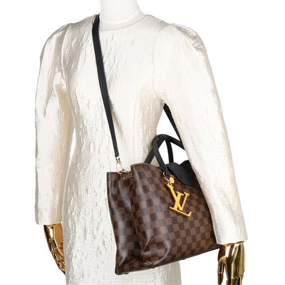 Damier Ebene LV Riverside Shoulder Bag