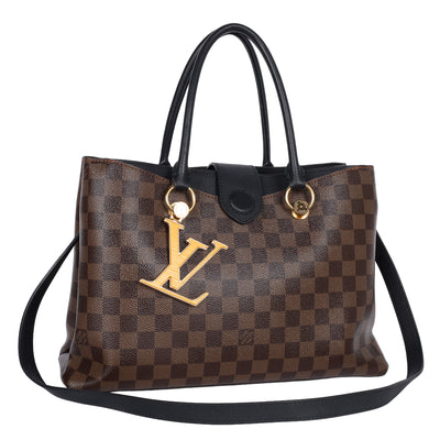 Damier Ebene LV Riverside Shoulder Bag