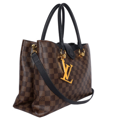 Damier Ebene LV Riverside Shoulder Bag