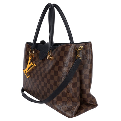 Damier Ebene LV Riverside Shoulder Bag