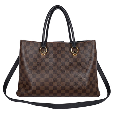 Damier Ebene LV Riverside Shoulder Bag