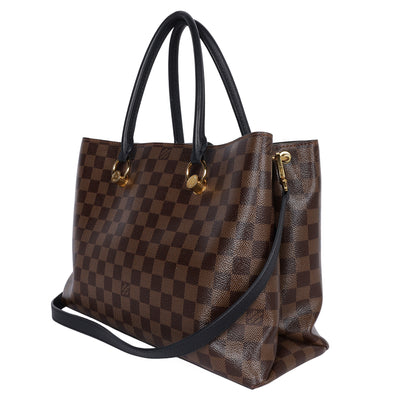 Damier Ebene LV Riverside Shoulder Bag