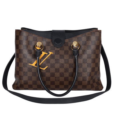 Damier Ebene LV Riverside Shoulder Bag