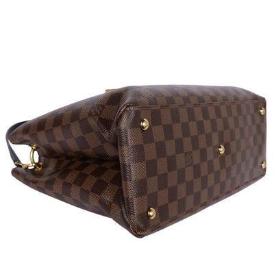 Damier Ebene LV Riverside Shoulder Bag