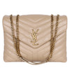 Calfskin Y Quilted Monogram Medium Loulou Chain Satchel