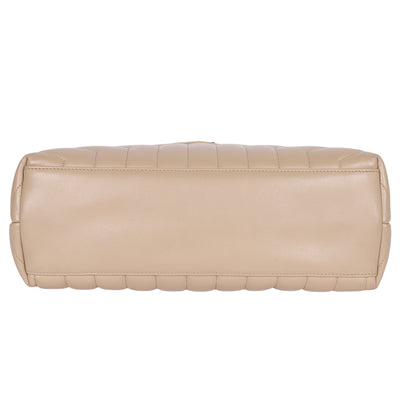 Calfskin Y Quilted Monogram Medium Loulou Chain Satchel