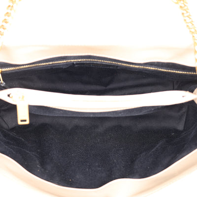 Calfskin Y Quilted Monogram Medium Loulou Chain Satchel