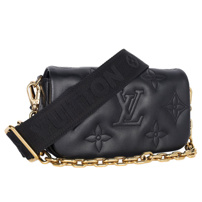 Calfskin Bubblegram Wallet On Strap