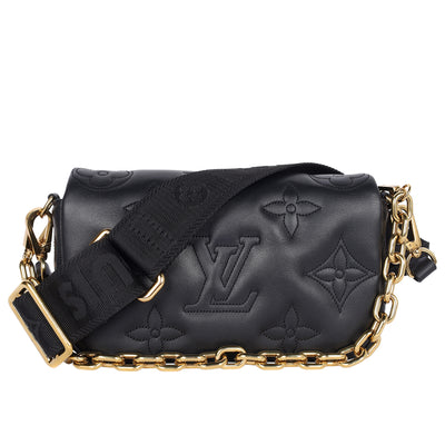 Calfskin Bubblegram Wallet On Strap