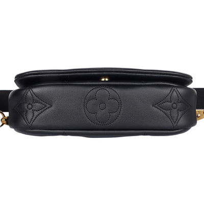 Calfskin Bubblegram Wallet On Strap