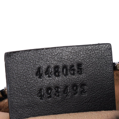 Calfskin Matelasse Mini GG Marmont Chain Shoulder Bag Black