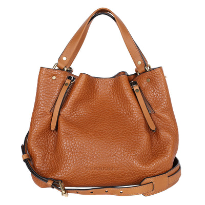 Grainy Calfskin House Check Small Maidstone Saddle Brown
