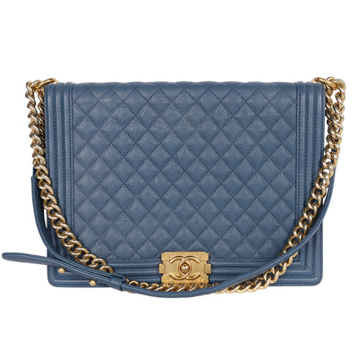 Caviar Quilted Large Boy Flap