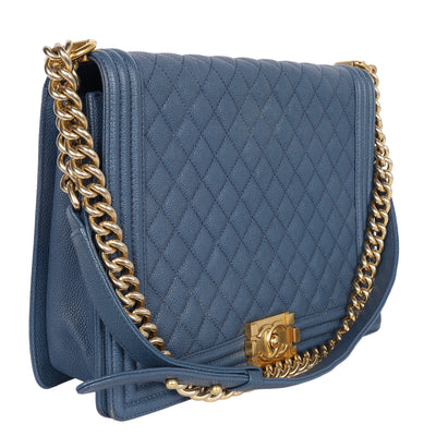 Caviar Quilted Large Boy Flap