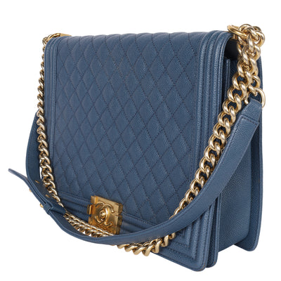 Caviar Quilted Large Boy Flap