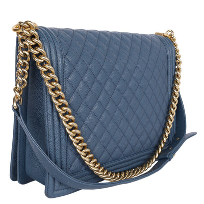 Caviar Quilted Large Boy Flap
