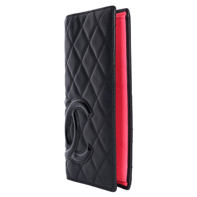 Cambon Quilted Leather Bifold Long Wallet