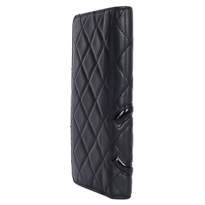 Cambon Quilted Leather Bifold Long Wallet