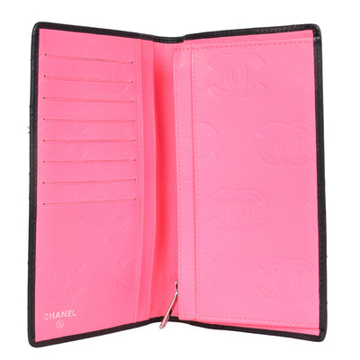 Cambon Quilted Leather Bifold Long Wallet