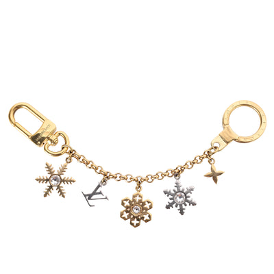 LV Snowflakes Chain Bag Charm