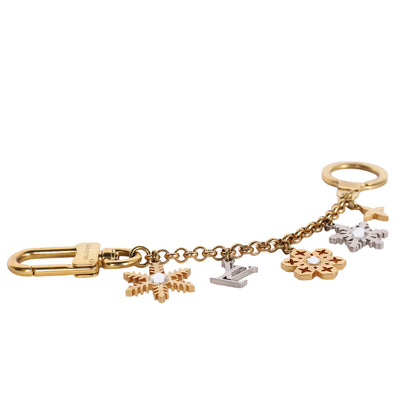 LV Snowflakes Chain Bag Charm