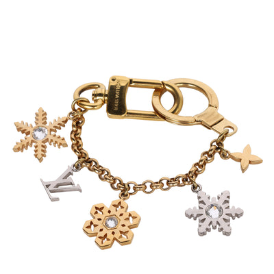 LV Snowflakes Chain Bag Charm