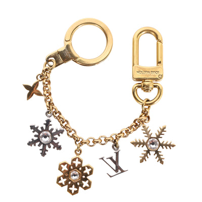 LV Snowflakes Chain Bag Charm