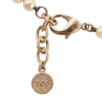 Pearl CC 100th Anniversary Necklace in Light Gold 2014