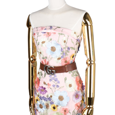 GG Monogram Calfskin Interlocking G Belt