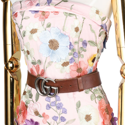 GG Monogram Calfskin Interlocking G Belt