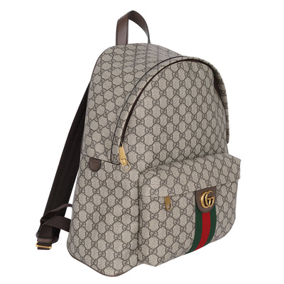 GG Supreme Monogram Ophidia Day Backpack Brown
