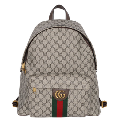 GG Supreme Monogram Ophidia Day Backpack Brown