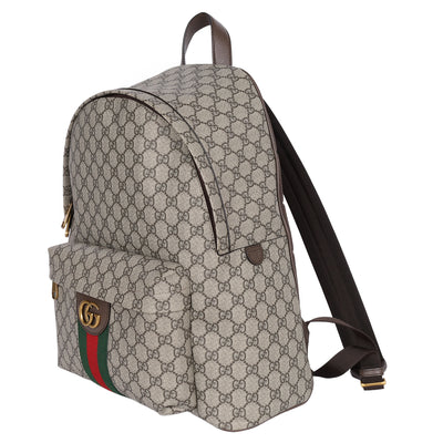 GG Supreme Monogram Ophidia Day Backpack Brown