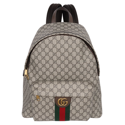 GG Supreme Monogram Ophidia Day Backpack Brown