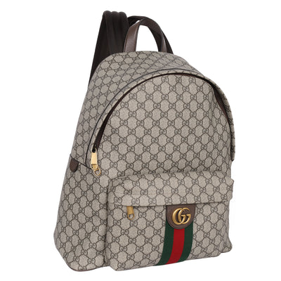 GG Supreme Monogram Ophidia Day Backpack Brown