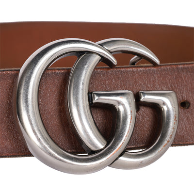 GG Monogram Calfskin Interlocking G Belt