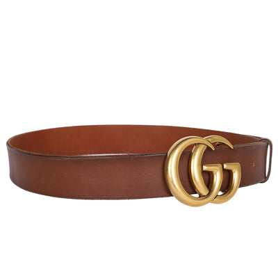 GG Monogram Calfskin Interlocking G Belt
