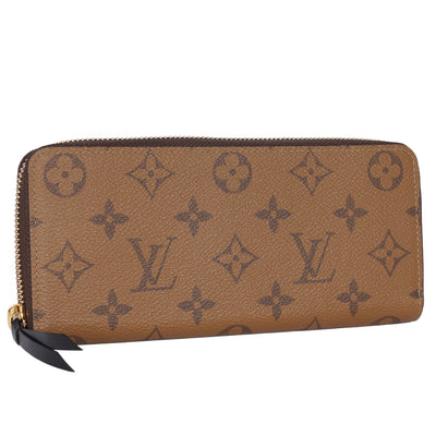 Monogram Reverse Coated Canvas Clemence Wallet