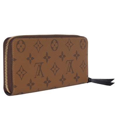 Monogram Reverse Coated Canvas Clemence Wallet