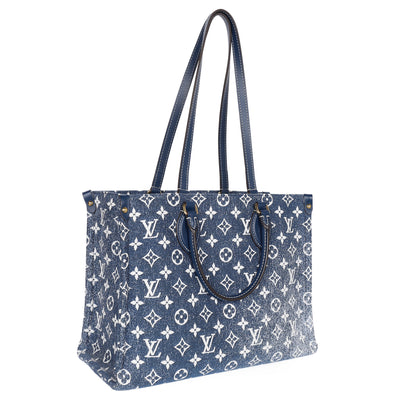 Monogram Jacquard Denim Onthego MM